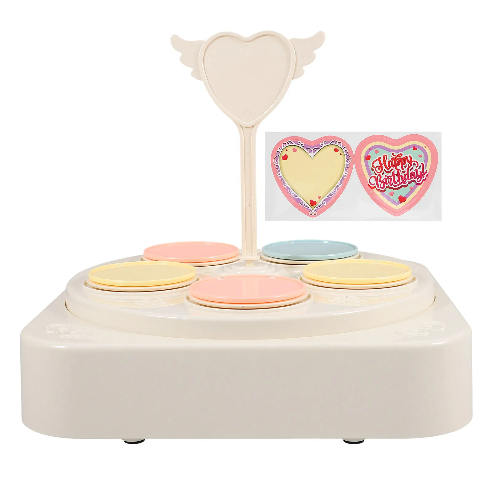 

Rotating Cupcake Carousel Stand with Music Function Elegant Modern Design for Weddings Birthdays Parties Dessert Presentation