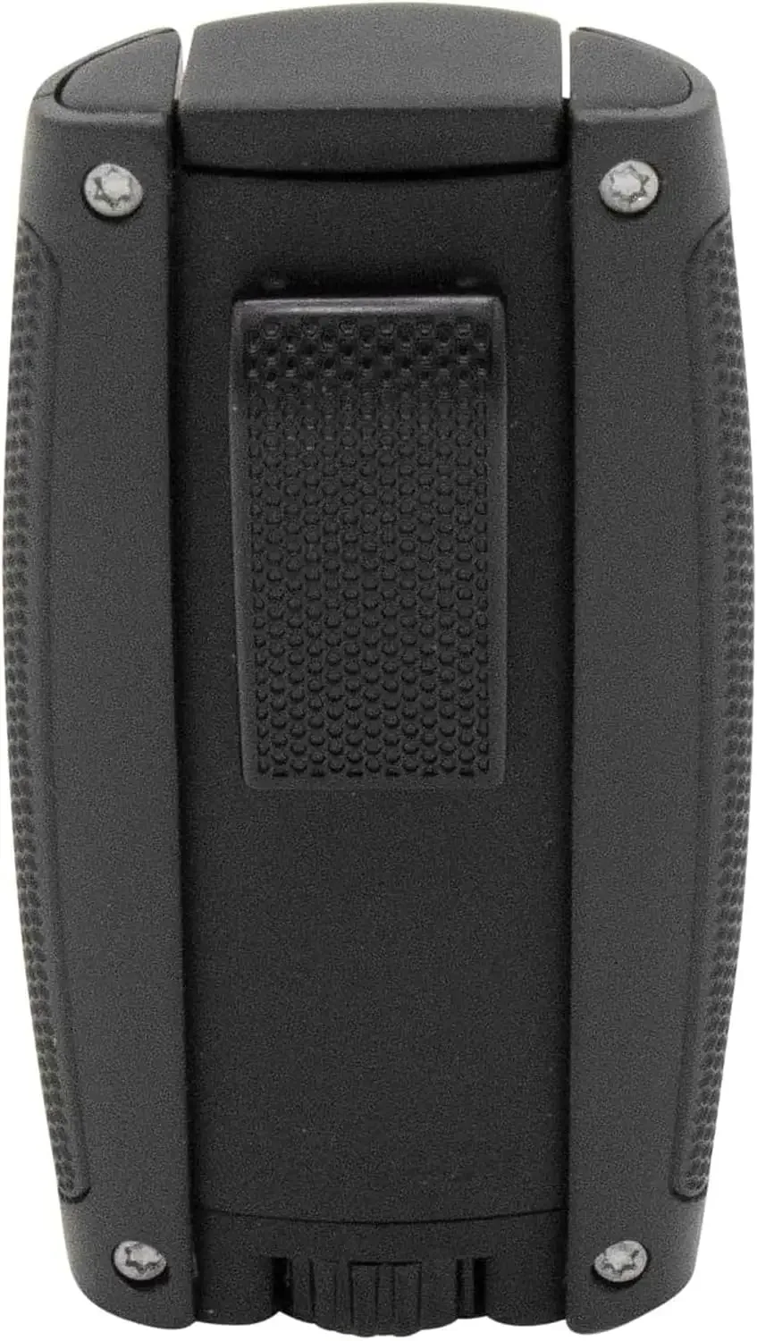 Turismo Double Jet Flame Butane Torch Lighter, Silver | Wind Resistant, Refillable Fuel Tank with EZ-View Window, Adjustable Fla
