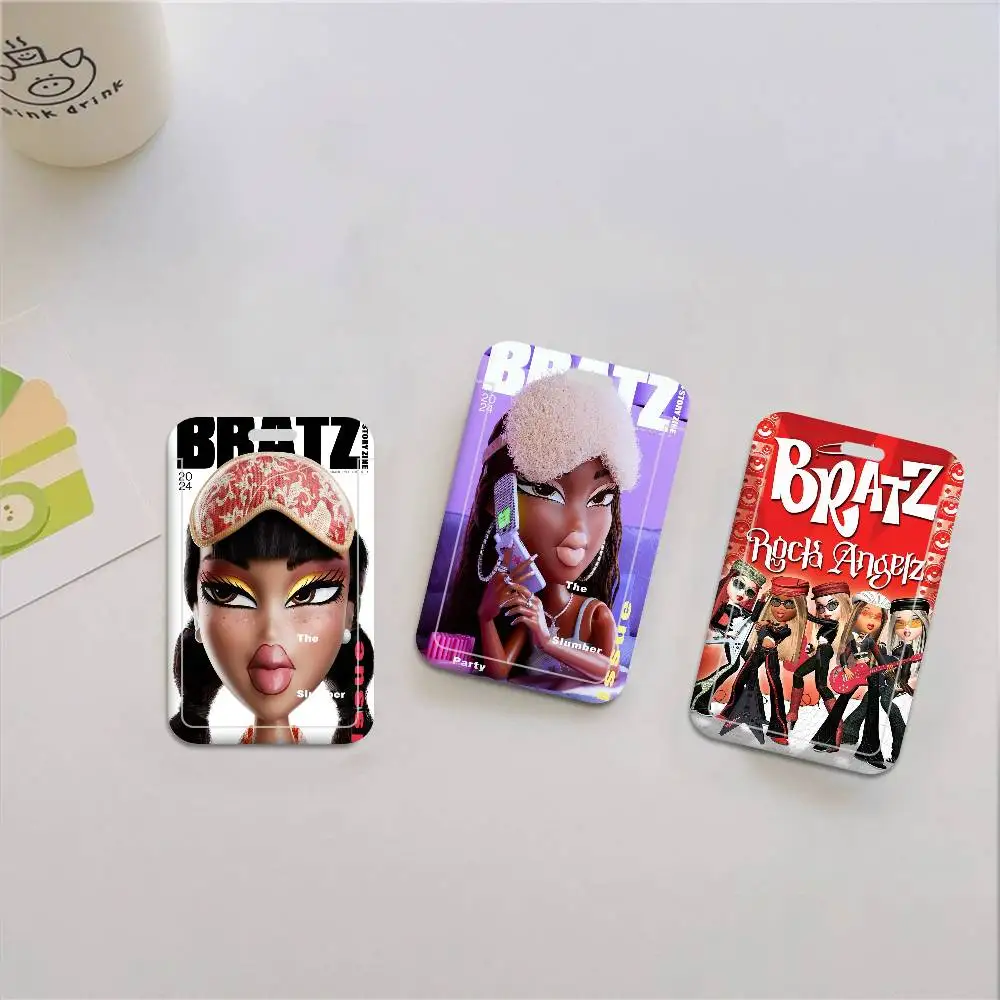 

Держатель для ID-карт и пропусков B-Bratz-z Dolls-s с ланъярдом для сотрудников компании, чехол для проездных билетов