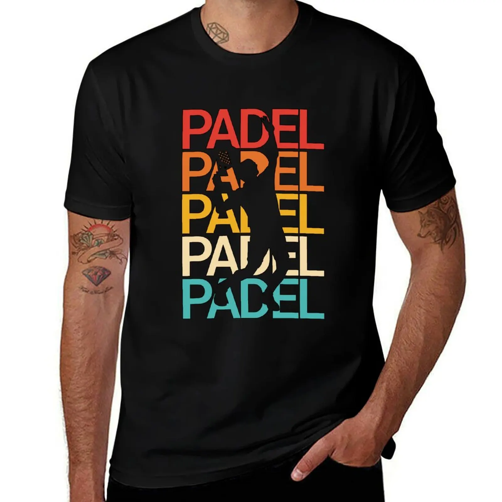 

Padel vintage serve T-Shirt t shirts for man pack cotton t shirts for man cotton funny t shirt man designer T-Shirt