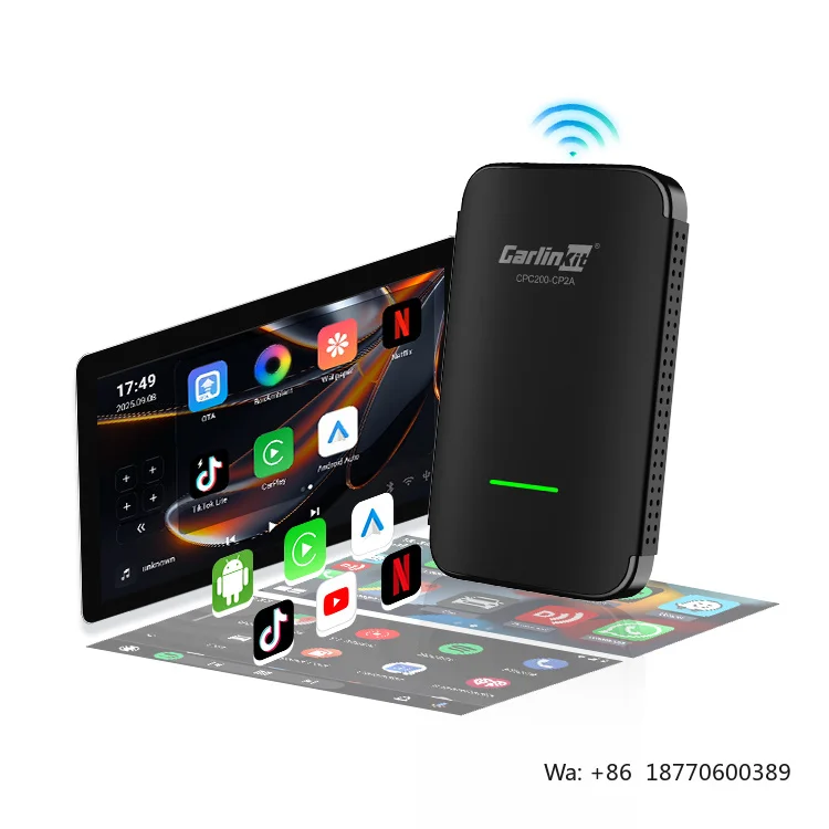 More Apps Play Video Car Play Wireless Usb Vehicle Dual Wifi carlinkit Ai Box Adapter Tv Carplay Dongle for Tiktok youtube