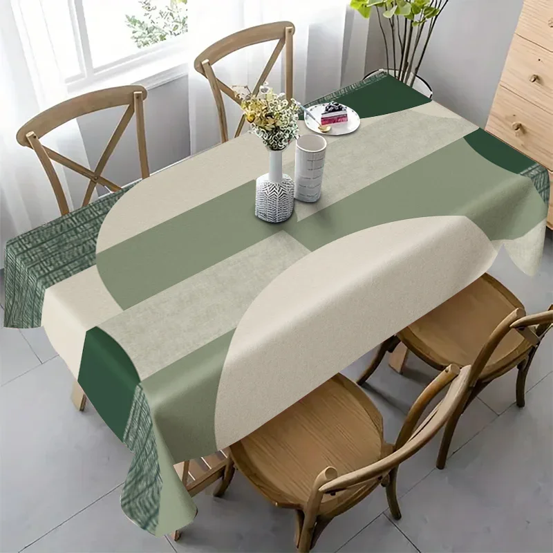 2D Flat Tablecloth - Modern and Simple Style, Suitable for All Seasons, Creating a Fresh and Elegant Atmospherexzj