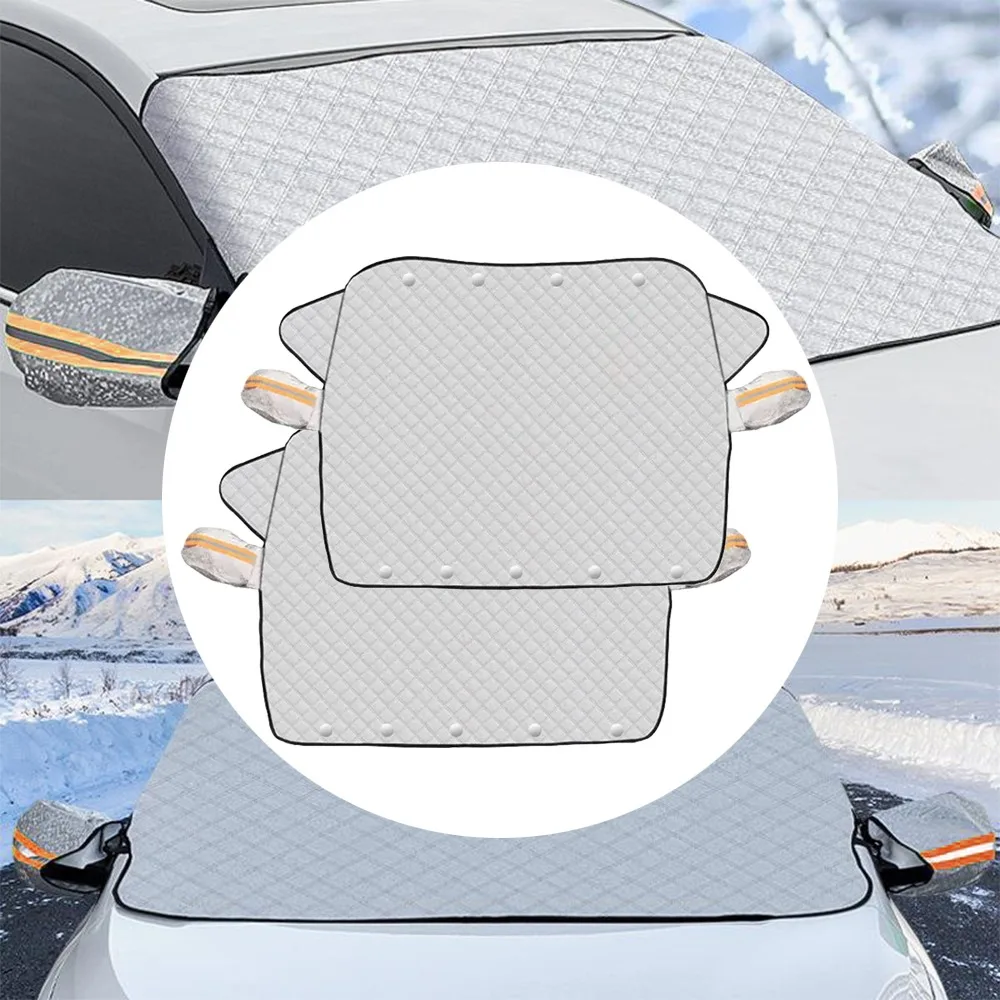 Magnetic Car Windshield Cover Anti-Fog Anti-Frost Windshield Sunshades Windproof Sun Protection Snow Dust Protector