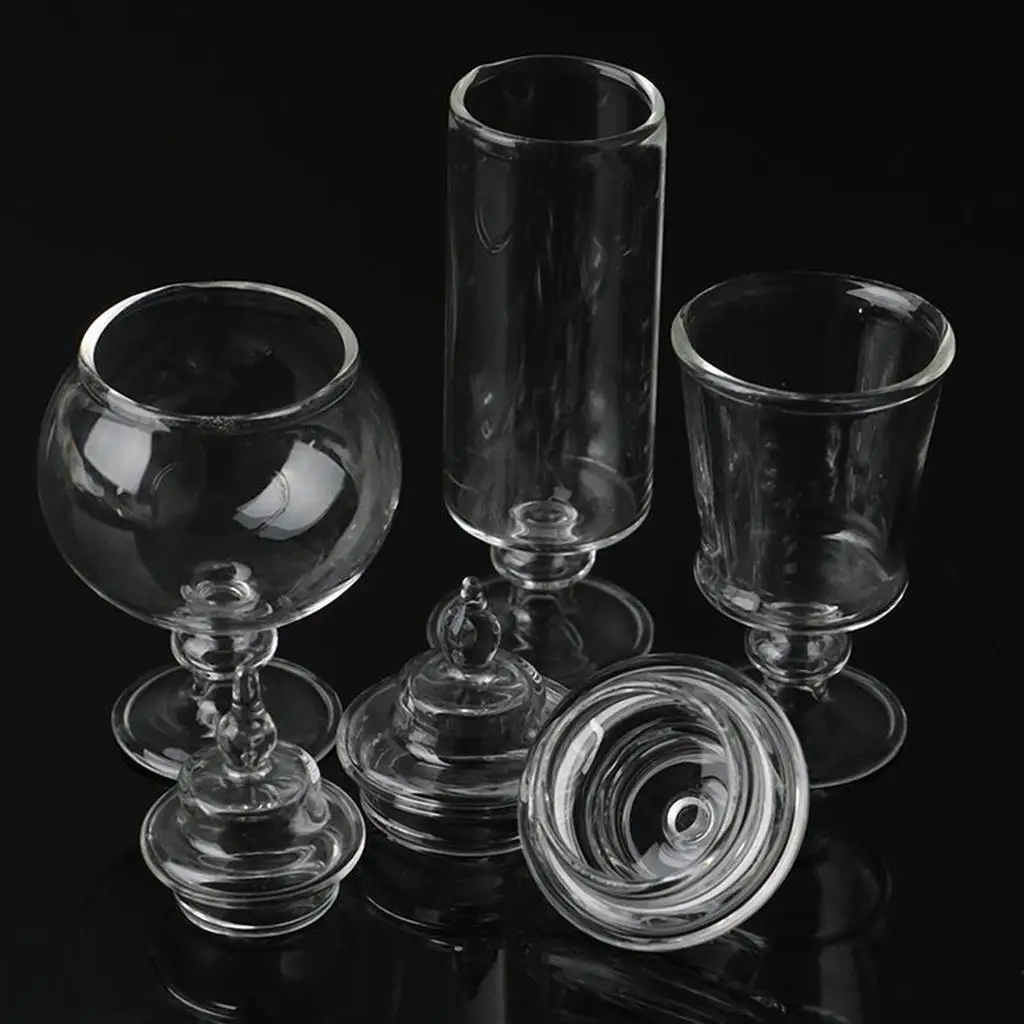 

1/12 Dollhouse Miniature Size Candy Jar Container Bottle with Lid