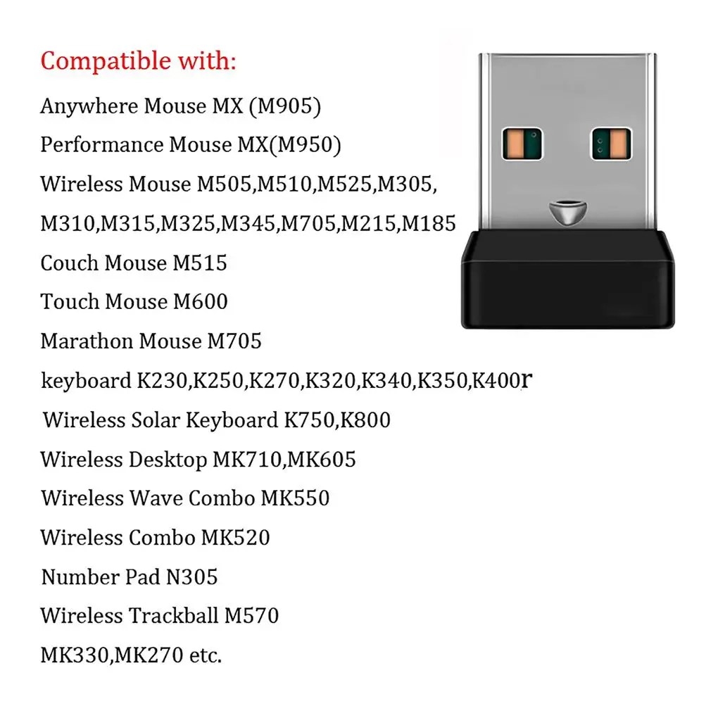 Wireless 2.4G Receiver Universal Stable Home Office Desktop Keyboard Mouse Transmitter PC Fitting Signal Receivers