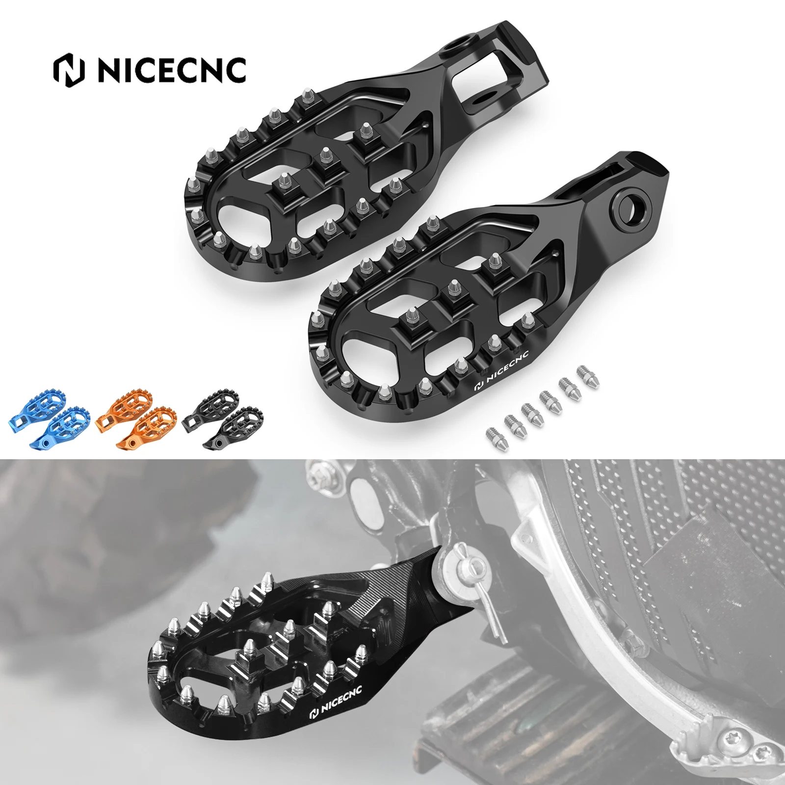 

2024-2025 For GasGas EC 300 EC 250 ECF 350 MC 125 MC250F EX EXF 250 300 For KTM EXC 300 EXCF 350 SXF 450 Foot Pegs Footrest