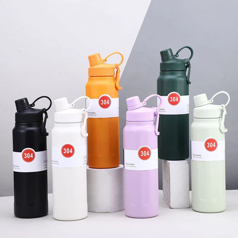 750/950ML Vacuum Flask Stainless Steel Portable Thermos Bottle Outdoor Sports Water Bottle Large Drink Bottle Travel Mug