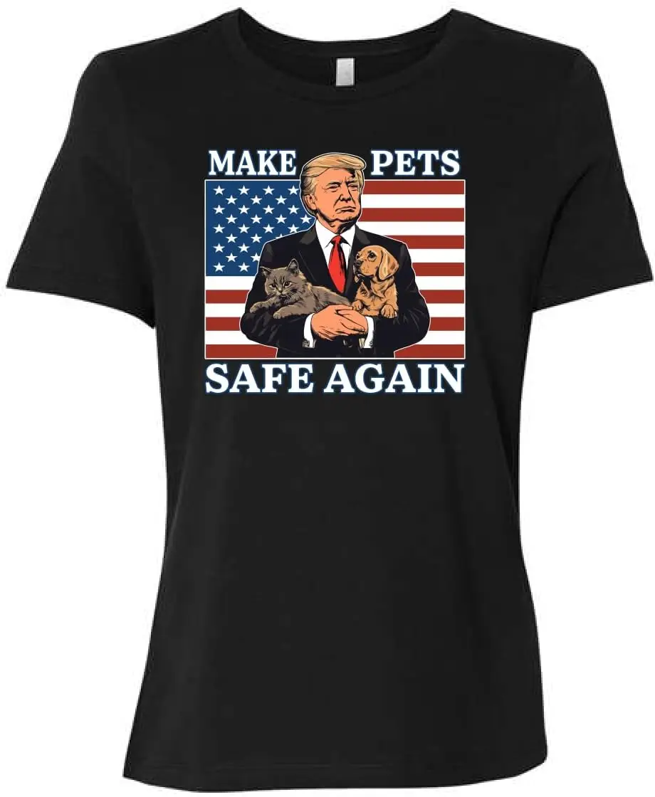 UltraMAGA Make Pets Safe Again | Funny Donald Trump USA Superhero MAGA Viral Cats Dogs Meme Political Womens Shirt