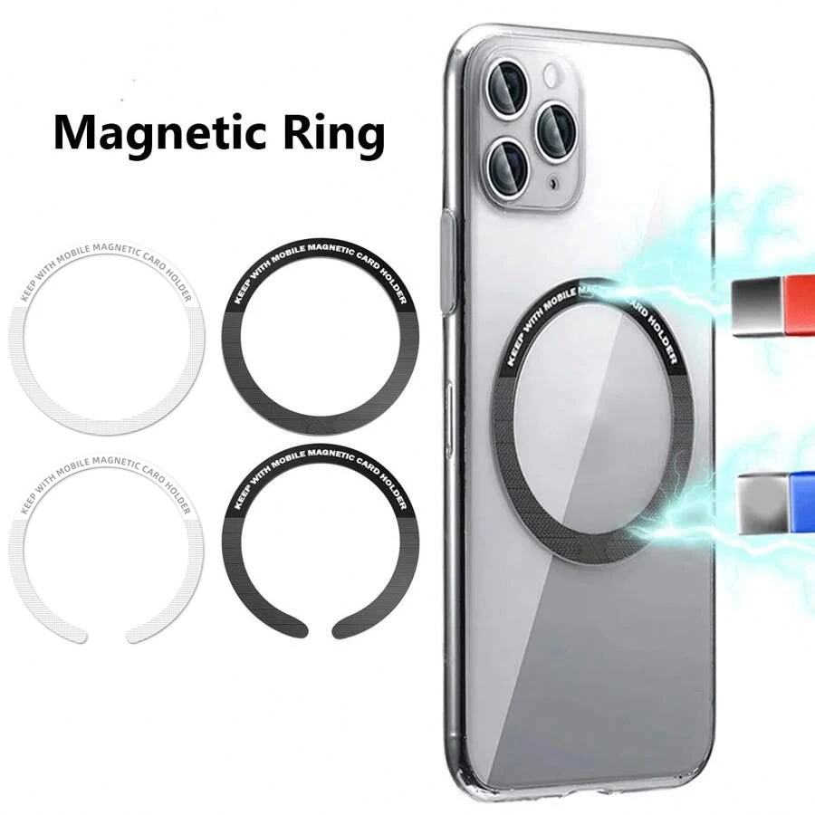 Magnetic Metal Plate Ring Wireless Charger Iron Sheet Sticker Car Phone Holder Compatible With All Phone Magnet Sheet