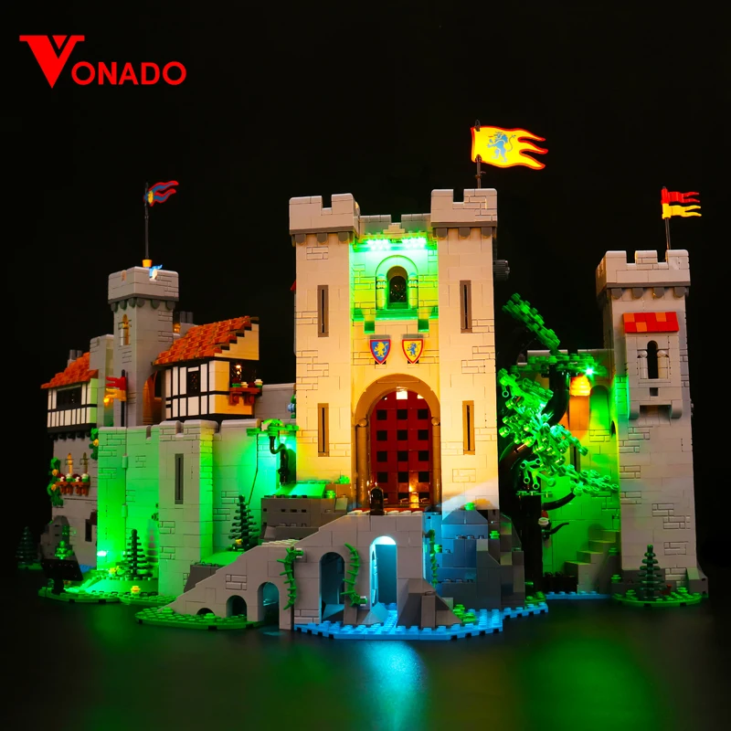 

Vonado LED Light Kit For 10305 Lion King Castle Knights Medieval Castle Building Blocks (NOT Include the Model) DIY Toys