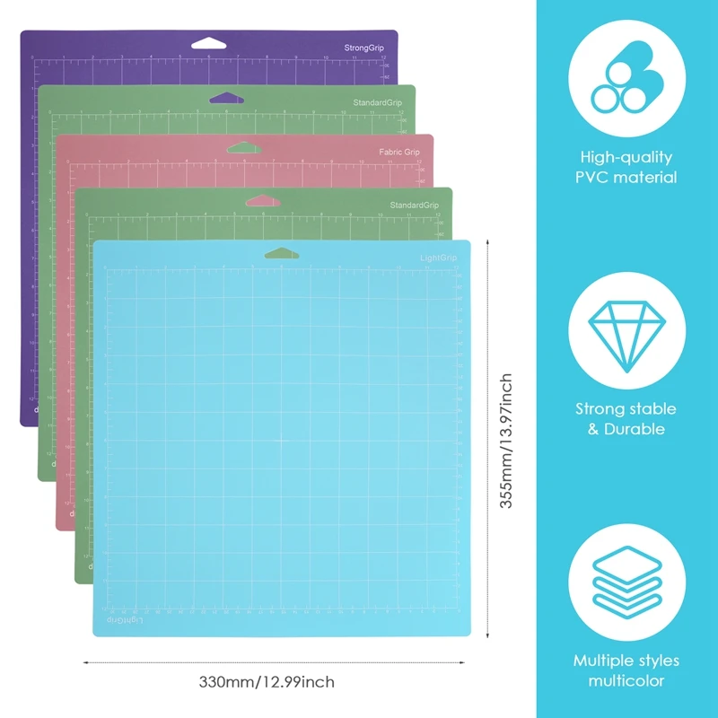 Imagem -06 - Tapetes de Corte para Cricut Maker Explore Air Air One Quilting Mats Acessórios 12x12 Pacotes