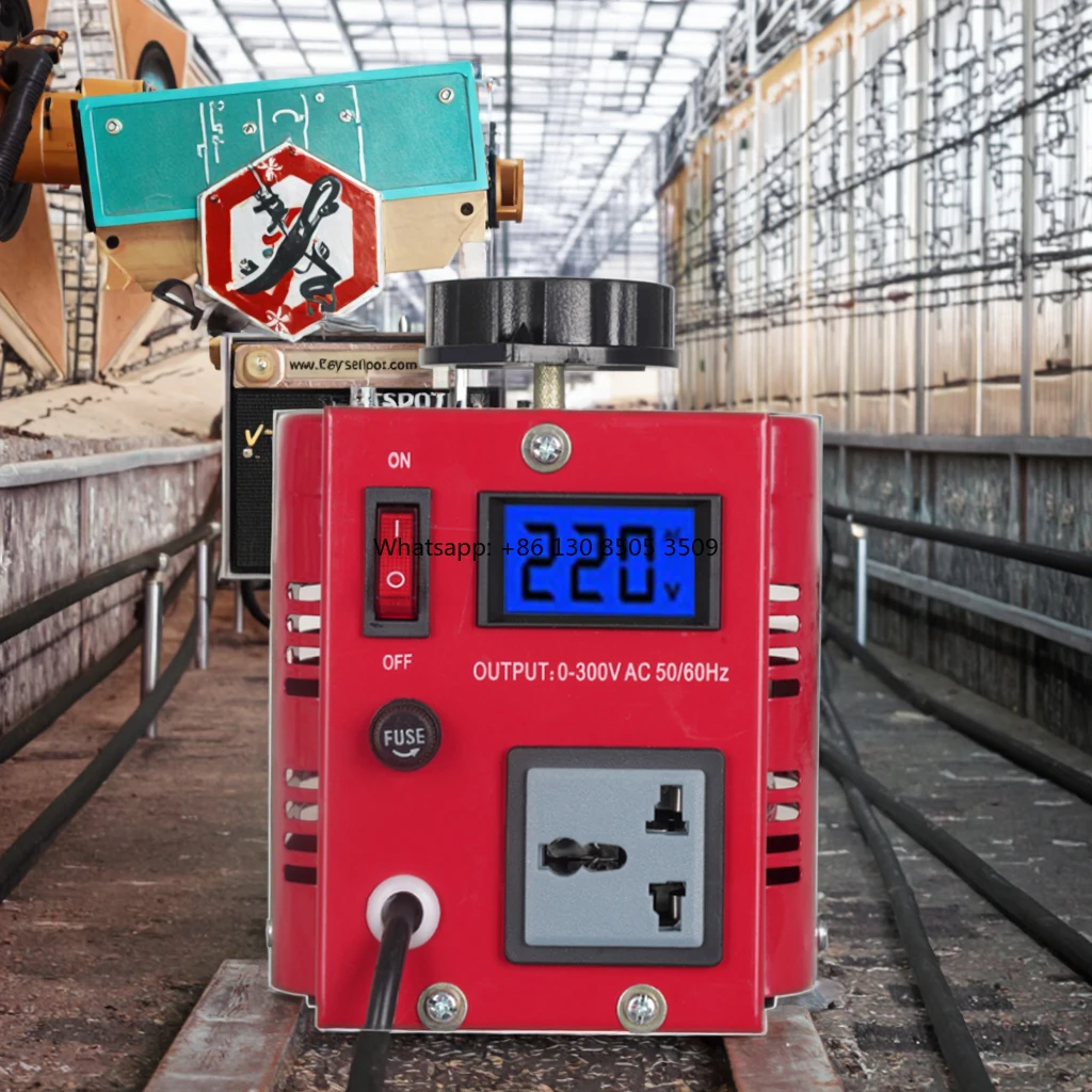 Factory Direct LCD 0-300V Adjustable Single Phase TDGC2-500VA 100% Copper Contact Manual Regulator Medical Equipment