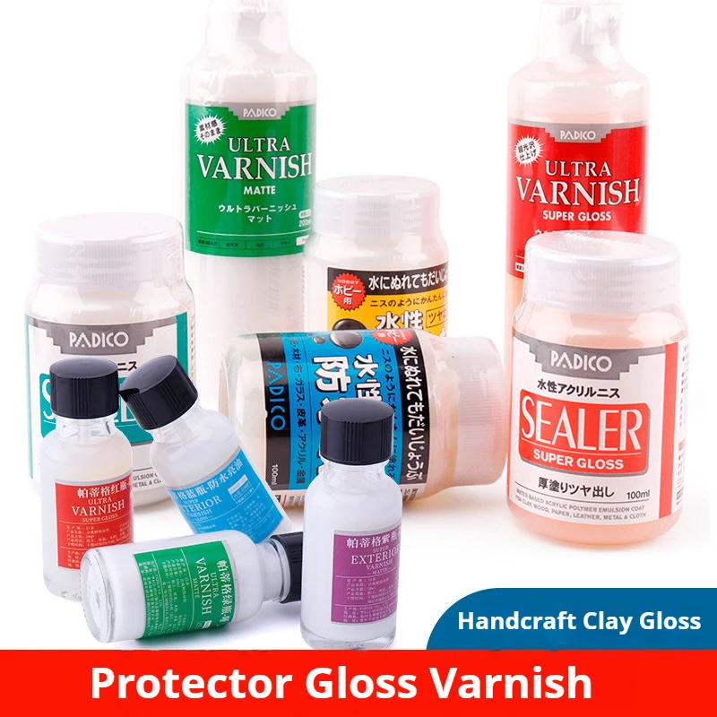 20/100/200ml Glossy Matte Varnish Oil Finish Coating For Stone Clay Resin Wood Waterproof Protective Paint Pottery Resin Pigment