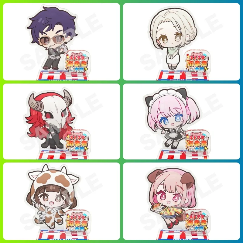 Street Graffiti Anime Character Acrylic Standee Double‑Sided Print With Base Desktop Ornament Collectible Fans Gift Keychain