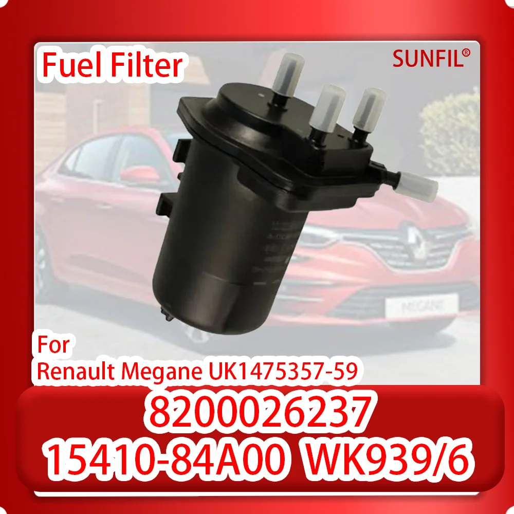 8200026237 15410-84A00 WK939/6  Fuel filter for Renault Megane UK1475357-59