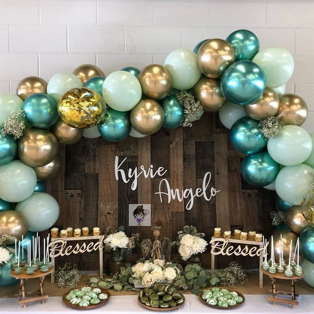 12 Zoll metallische Geburtstags ballons 10//50pc Chrom Metall Latex Luftballons für Geburtstag Hochzeit Baby party Dekor Helium Globos – Detail 4