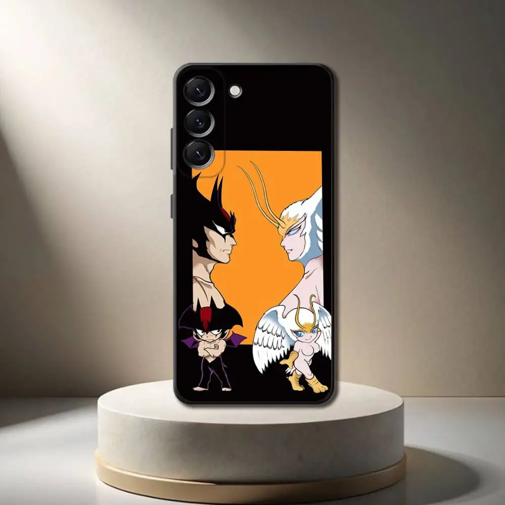 DEVILMAN C-Crybaby Funda de teléfono para Samsung Galaxy A 73,72,51,53,52,71,22,5G,Note,J7,8,9 Funda negra suave