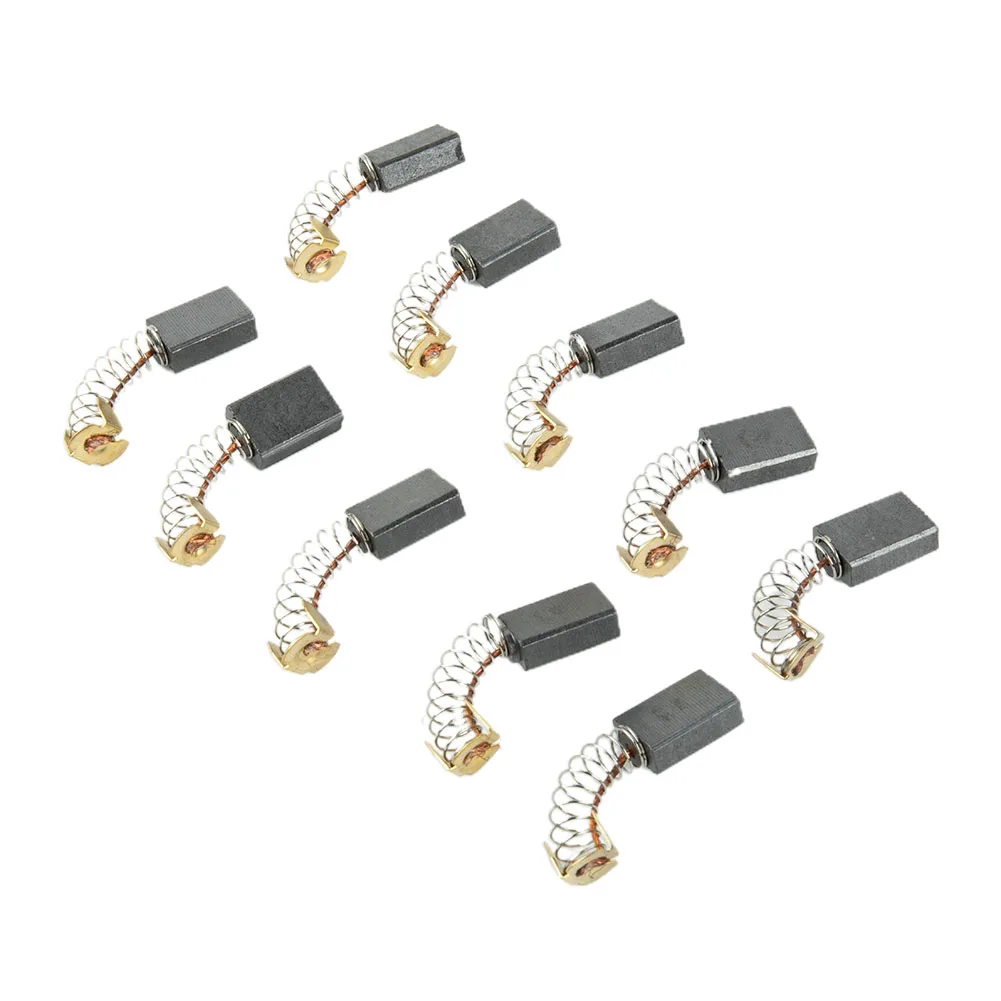 10pcs Carbon Brushes 6 mm x 10 mm x 17 mm for Repairing Motor Contact Failure in Power Tools Generators and Rotating Machinery