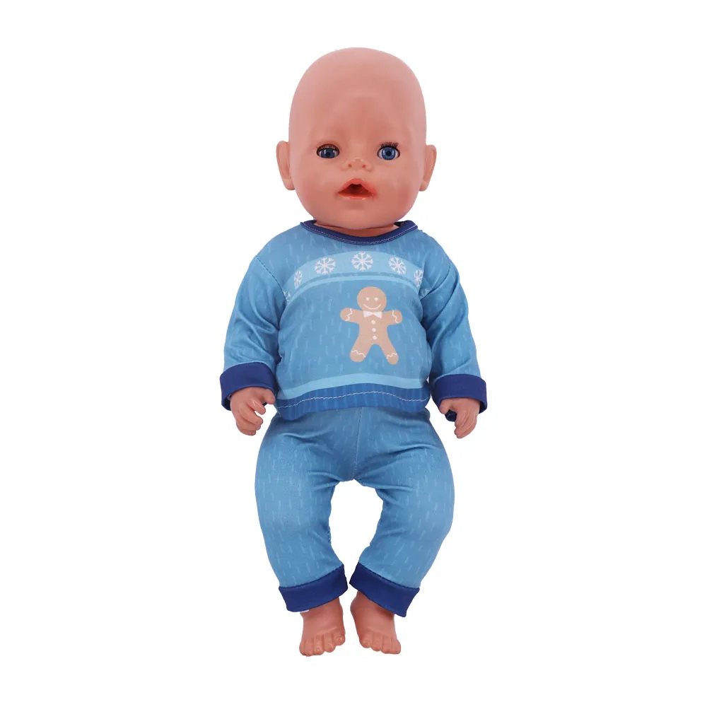 Doll Clothes Pajamas Underpants For 43cm Baby New Born&18inch American Doll Accessories Christmas Set,Our Generation Diapers Toy