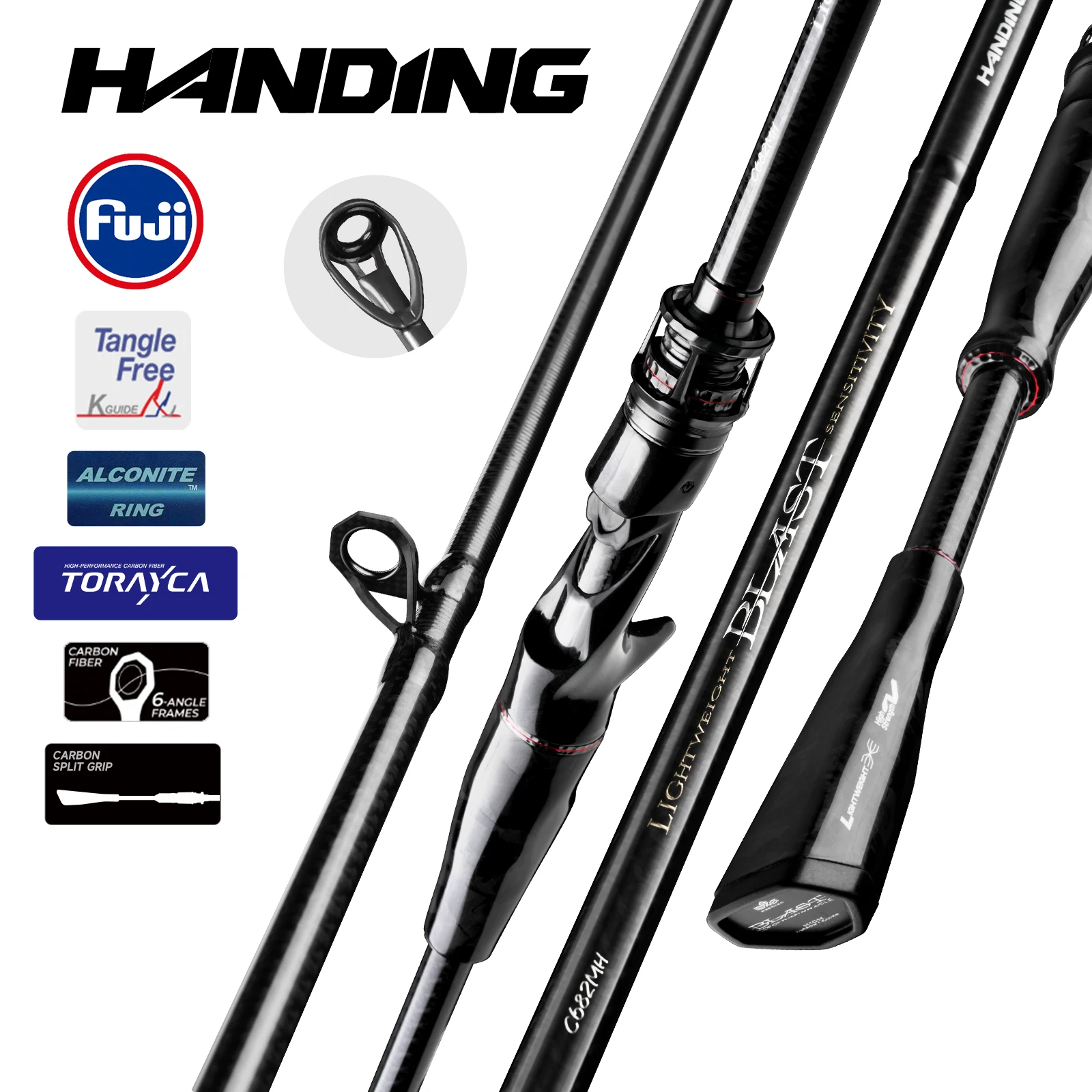 carbon fiber fishing pole R1: The Ultimate Lightweight, Sensitive Rod 7'3''M MF / Spinning Rod rounder The 690G is the perfect streamer slinger and excels at throwing large terrestrials HANDING T1100+ Carbon Fishing Rod
