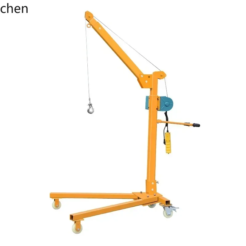 DSA   Mobile Crane Small Portable Foldable Hand-Cranked Electric Crane Household Lifting Crane