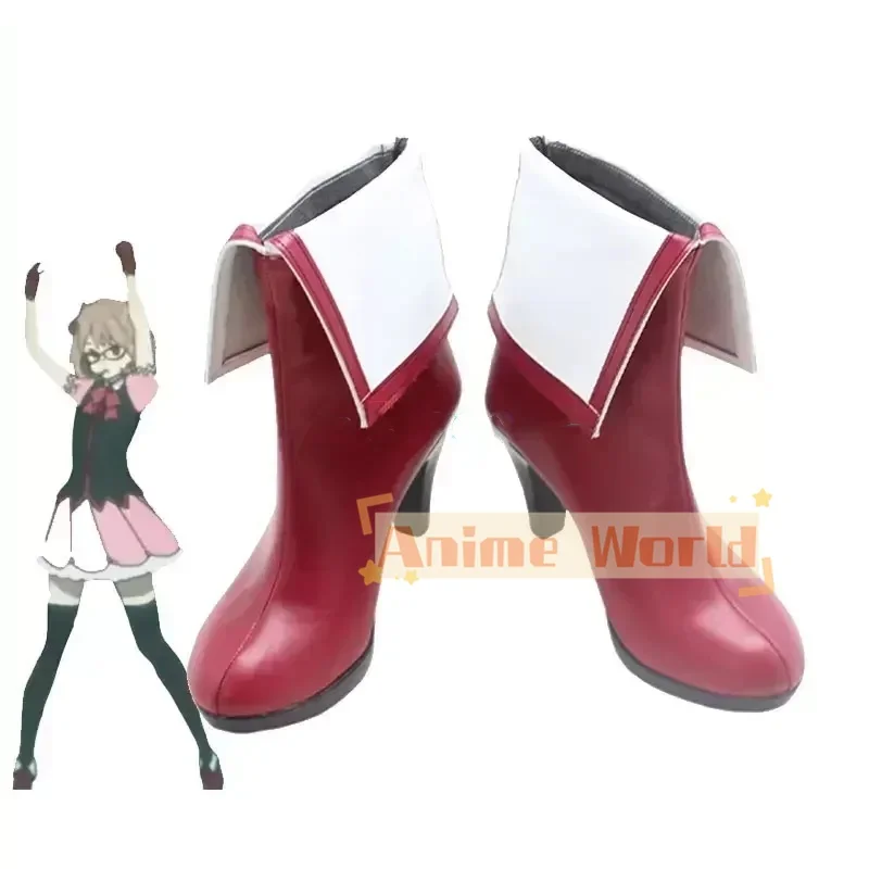 

Anime Beyond the Boundary Kuriyama Mirai Cosplay Shoes PU Shoes Halloween Carnival Boots Cosplay Prop Custom Made