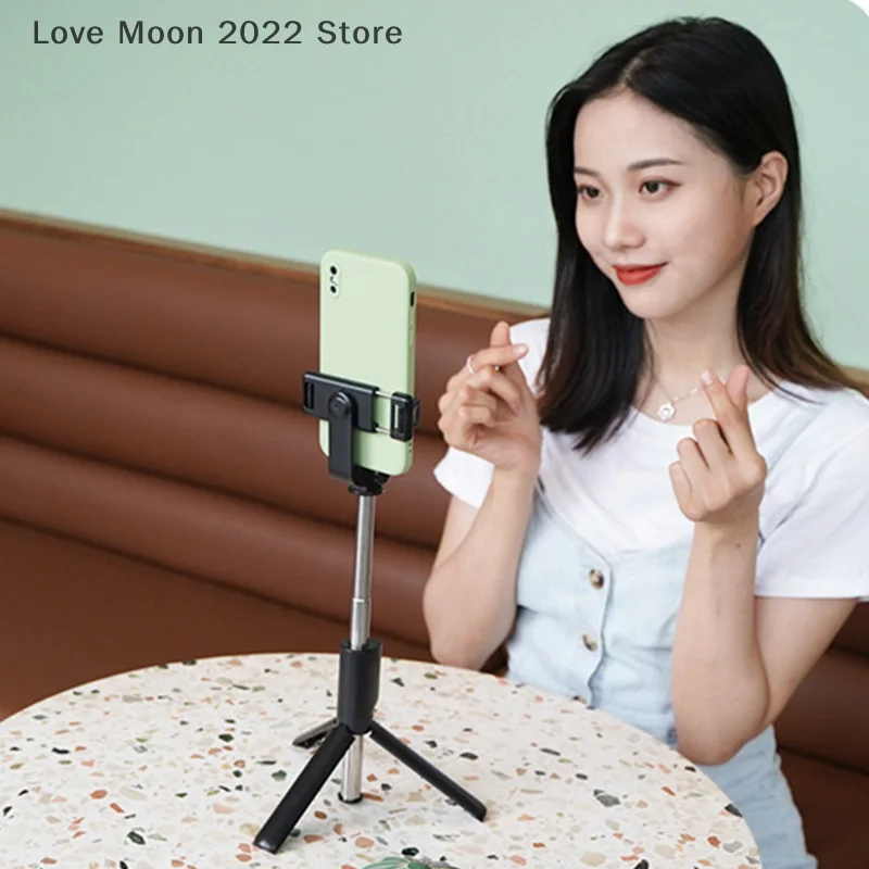 Palo de Selfie para teléfono móvil, trípode con Bluetooth remoto inalámbrico, soporte para teléfono con luz de relleno de belleza para teléfono