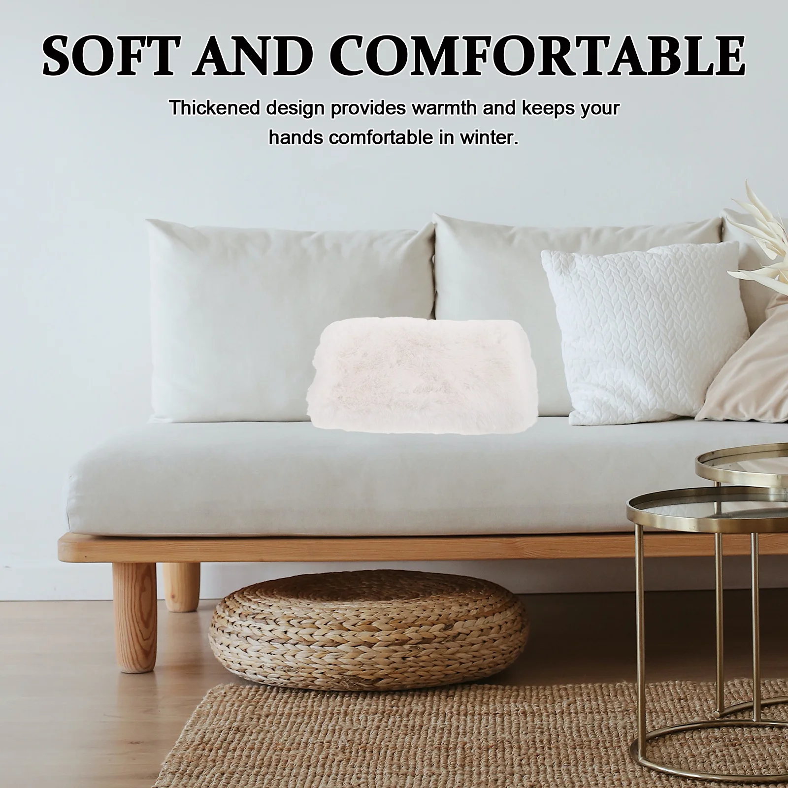 

Thickened Hand Muff Warmer Soft Warm Hand Pillow For Women Students Winter Outdoor Use Portable Hands Warming Sleeve Muff