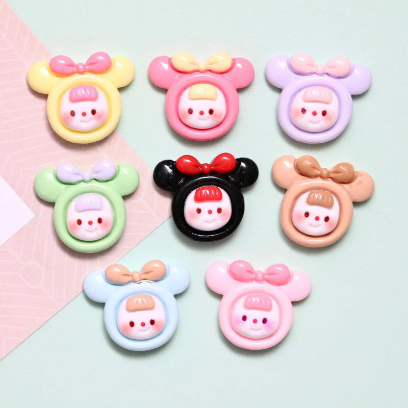 Multi-sister resin accessories DIY ornament hair clip headdress phone case cream glue Cup sticker gu nano SIM material