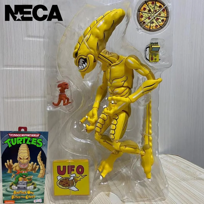 Authentic Neca54218 Ninja Turtle Animation Edition Lizard Ultimate Pizza Monster 7-inch Action Figure Collection Model Toy