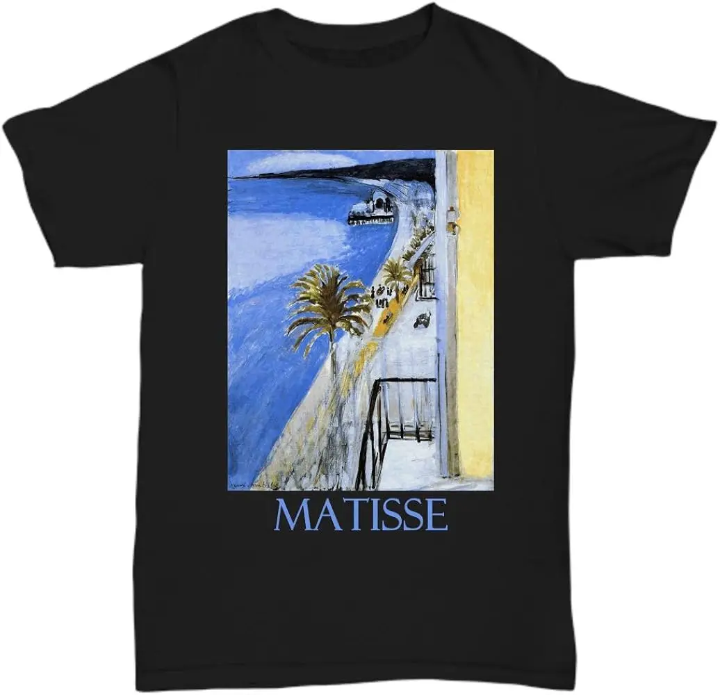 The Bay of Nice (1918) by Henri Matisse - Unisex Tee  Cotton Luxury brand vintage oversized