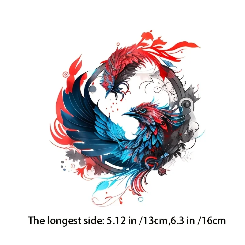 Yin Yang Koi Fish Vinyl Sticker Glossy Self-adhesive Decal for Mug Laptop Car E-bike Toolbox Smooth Surface