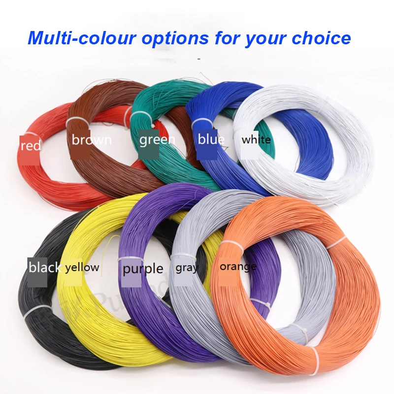 

1m Ul1571 30AWG Electronic Wire PVC Tinned Copper Wire Heat Resistant Electronic Equipment Temperature Sensing Connection Cables