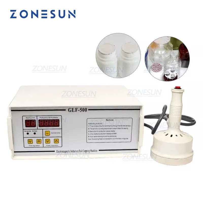 ZONESUN Hand Held Electromagnetic Induction Sealer Microcomputer Bottle Sealing Machine Aluminum Foil Medical Plastic Capper