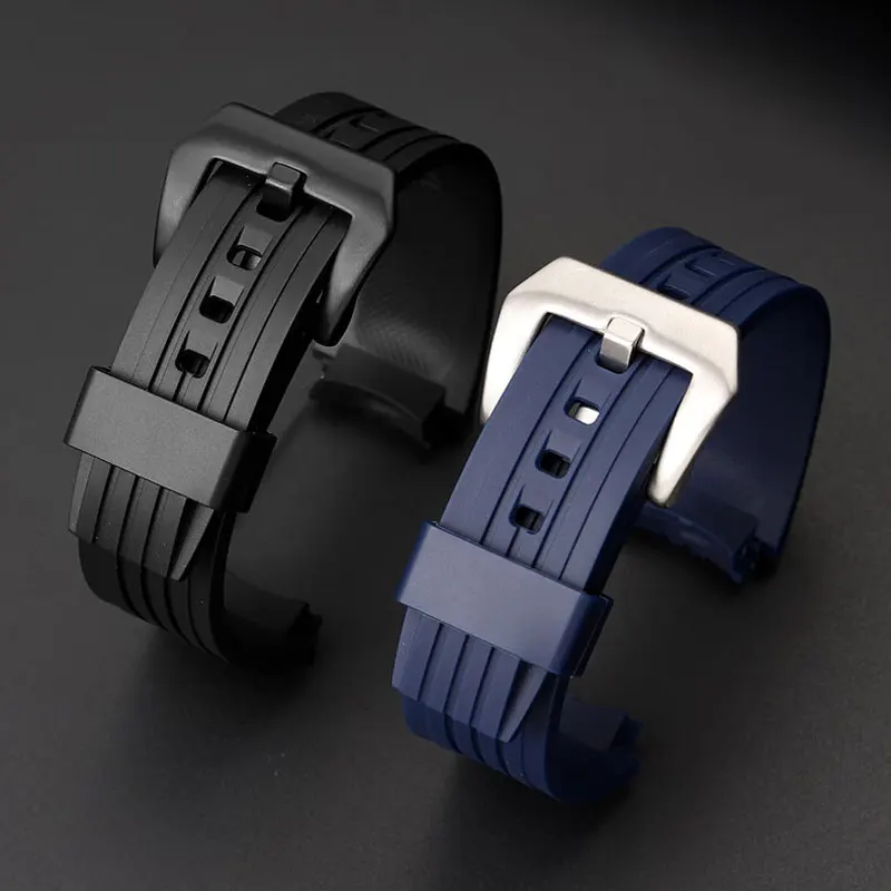 حزام سيليكون مقاوم للماء لساعة كاسيو ، حزام ساعة مطاطي ، سوار رجالي ، ساعة ناعمة ، من من من الخارج ، من من الخارج ، من من الخارج