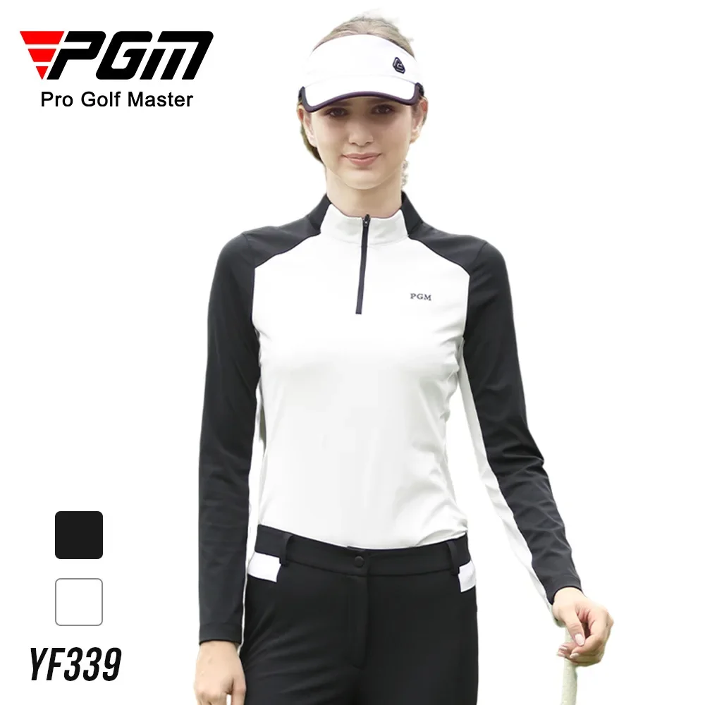 Pgm Golf Langarm Damen Herbst und Winter neues High Spring warmes T-Shirt vielseitiges schlankes Golf Damen Set