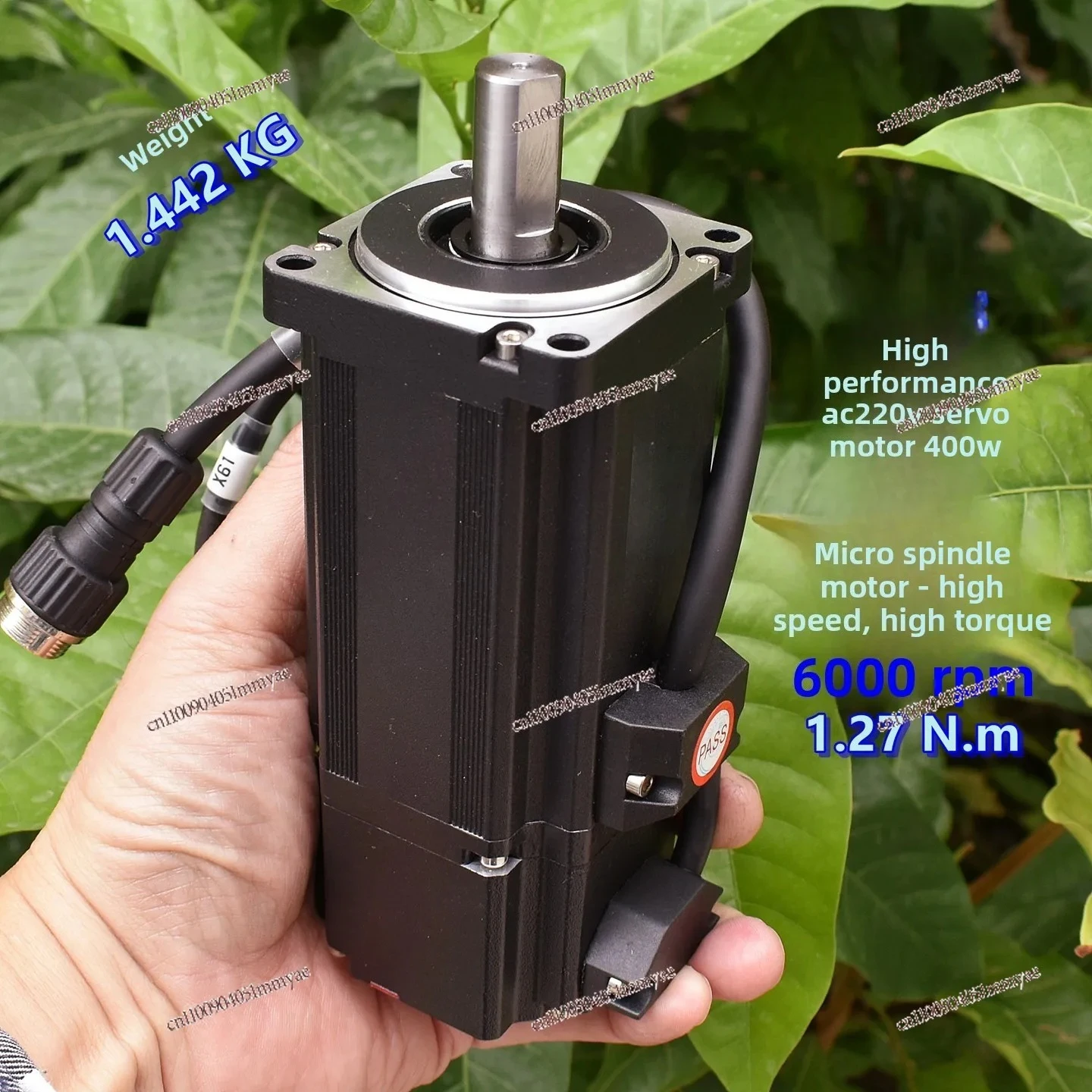 High Performance AC220V Servo Motor 400W 6000 Rpm, Micro Spindle Motor, High Speed and Large Torque