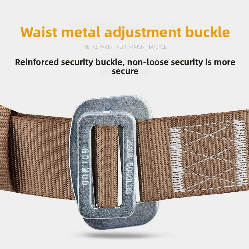 Three-point Harness High-altitude Work Safety Belt Harness Rope Set Outdoor Rock Climbing Electrician Construction Protective