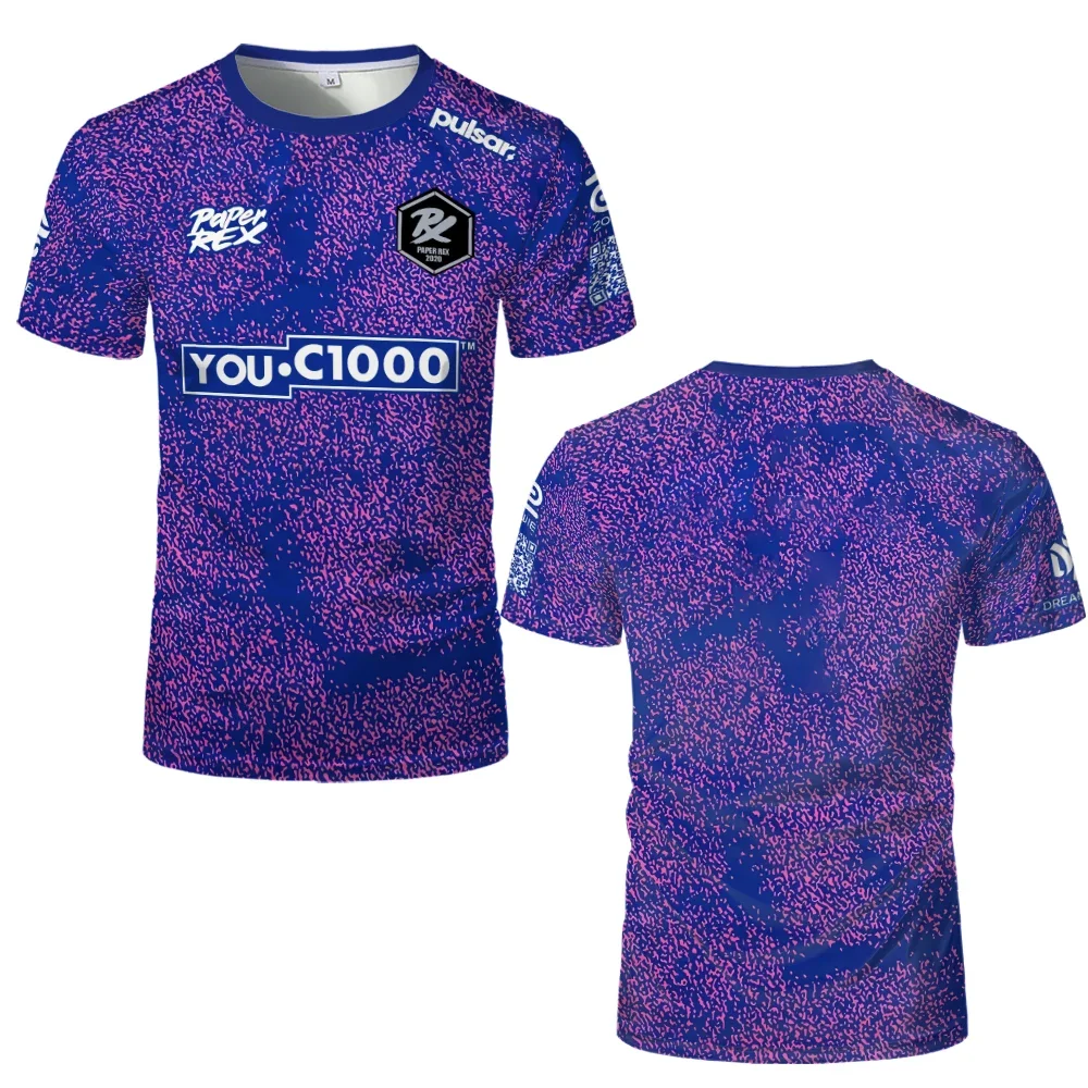 2025 New Valorant Esports Pro League Paper Rex Team Uniforms Youth