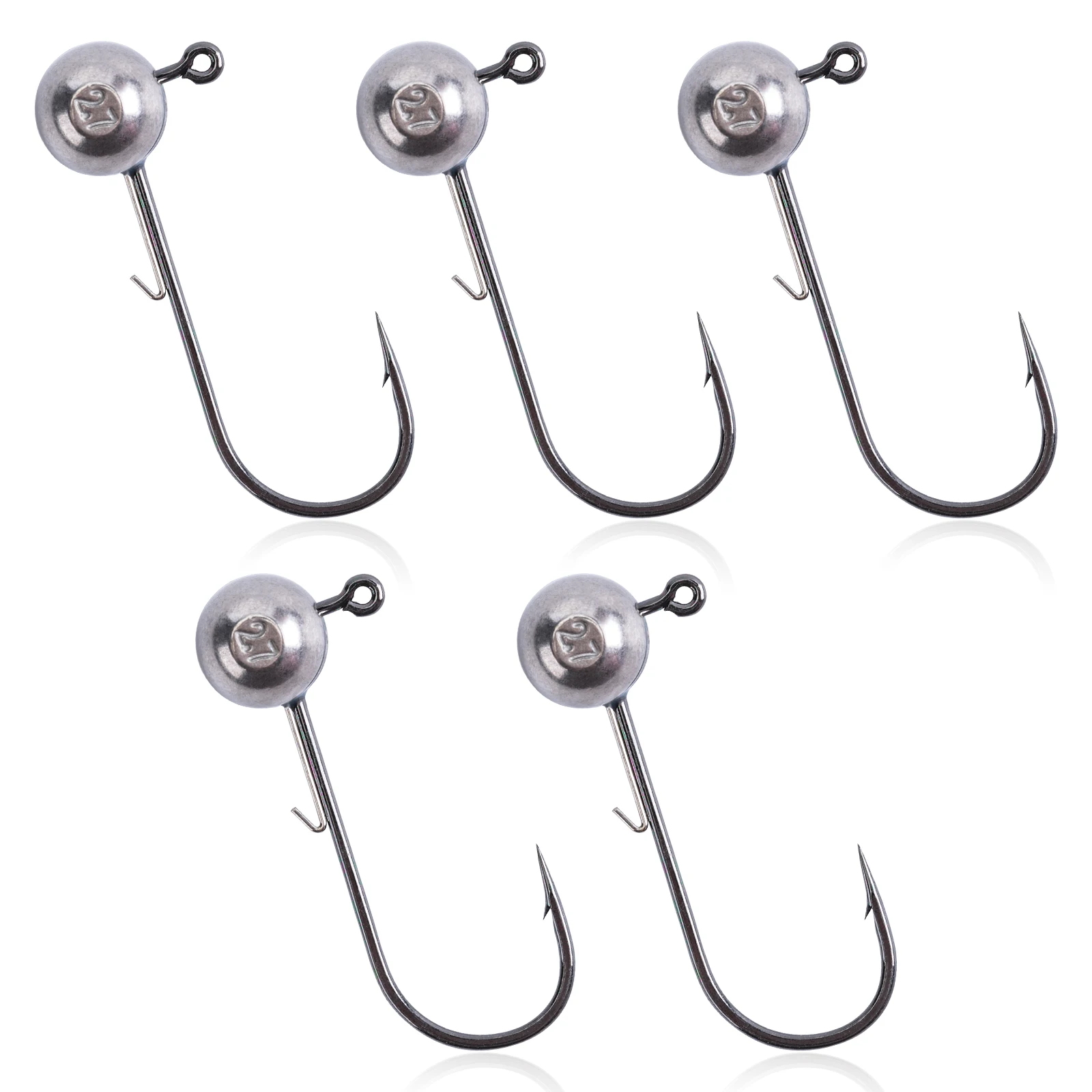 Goture Tungsten Jig Head Angelhaken 1,8 g 2,7 g 3,5 g 5,3 g 7 g gewichteter Haken Jig Angelhaken Weicher Wurm Jighaken zum Karpfenangeln 5