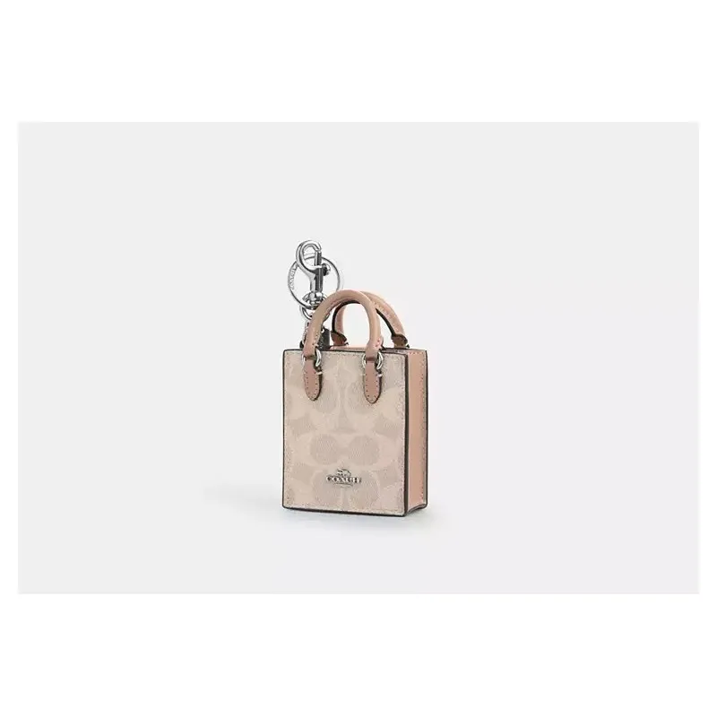 

North/South Mini Tote Bag Charm Keychain for Women Charms for Handbags Cute Bag Mini Pendant For Coach Bags Purse Accessories