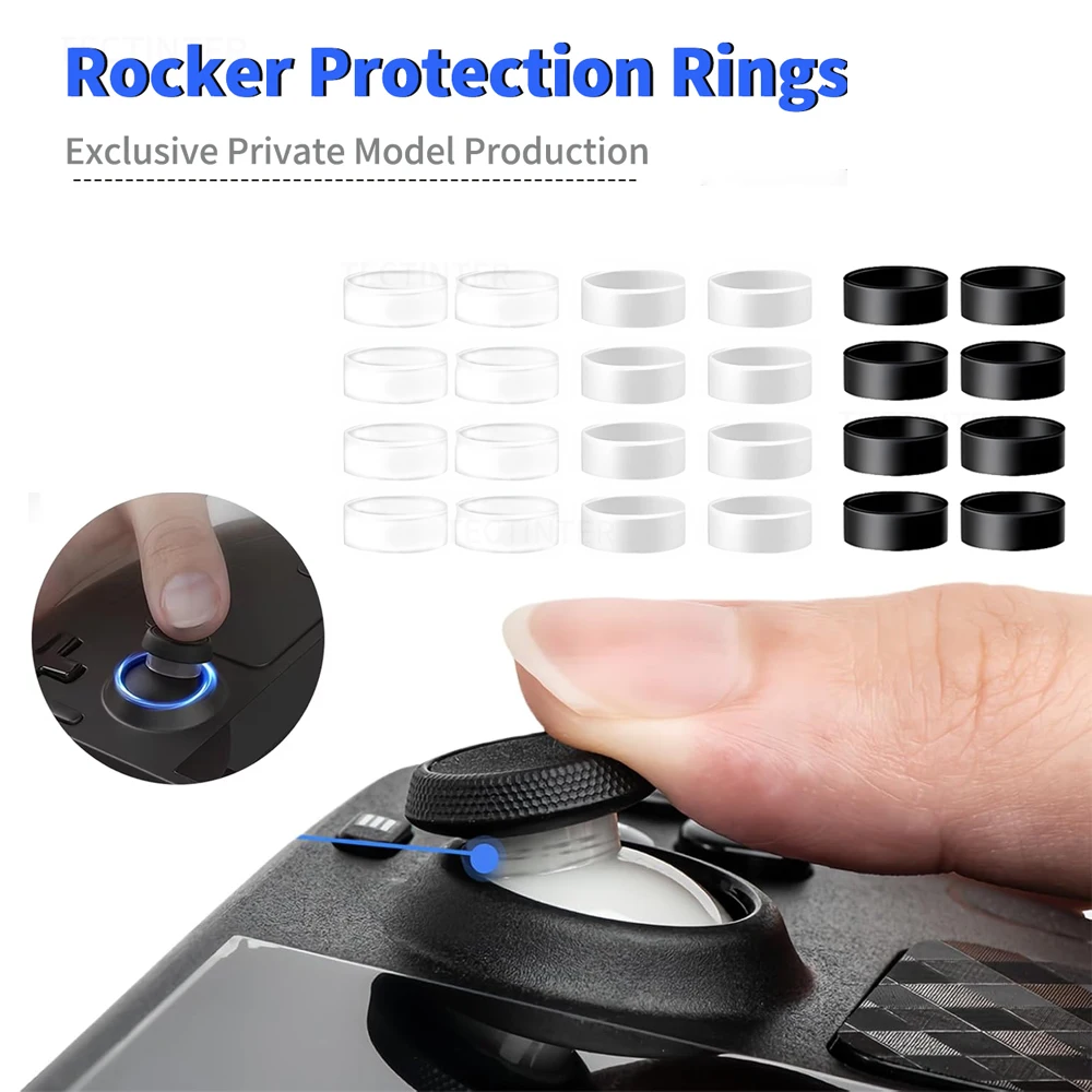 8pcs Silicone Cover Grip Elastic Anti Slip Joystick Rubber Ring for PS5 PS4 Xbox Switch Pro Steam Deck Rog Ally Rocker Kit Set - view 2