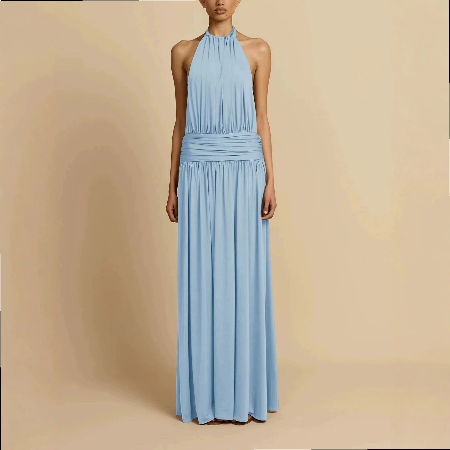 Sexy Backless Dresses Summer Evening Dresses for Women Elegant Sleeveless Long Maxi Dress