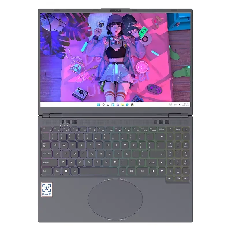 Intel i3-8109U (Hingga 3,6 GHz), Laptop Gaming 16,0 inci IPS Notebook 32GB DDR4 128G - 1TB SSD Windows 11 Pro Compute