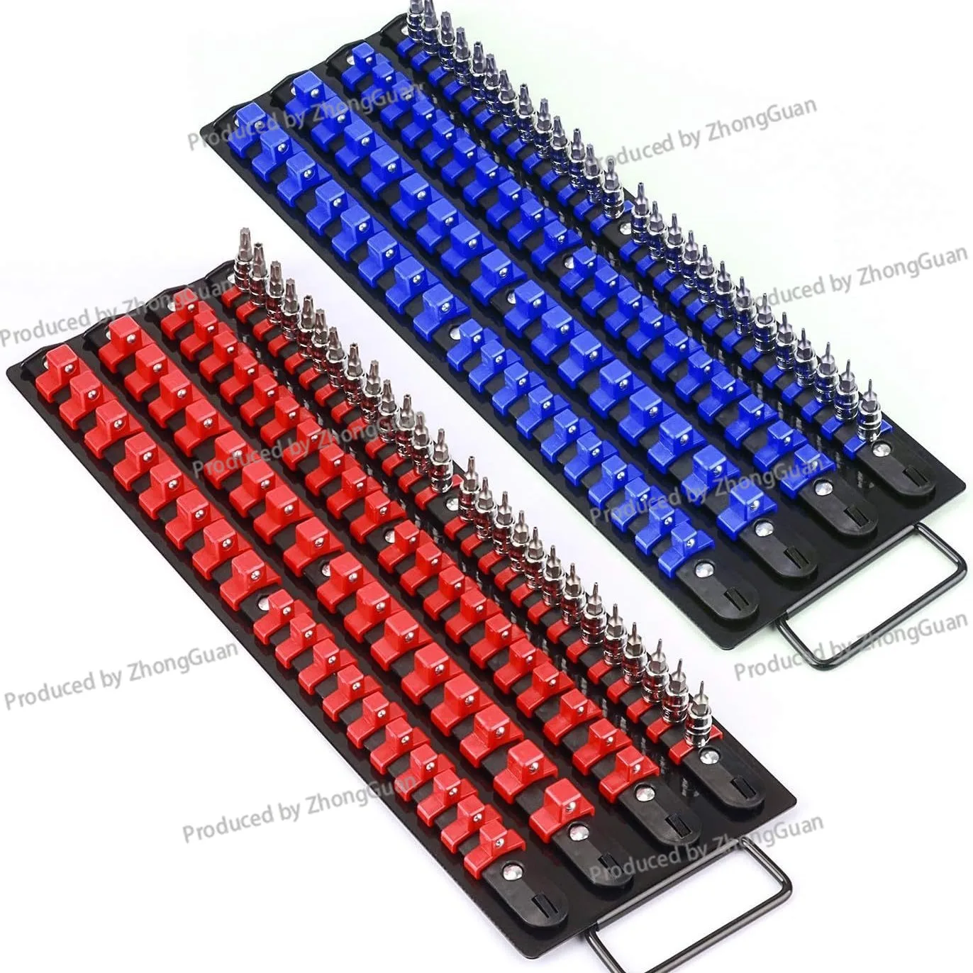 New 80-piece Sleeve Rack New Handle Sleeve Storage Rack 1/4 3/8 1/2 Sleeve Rack