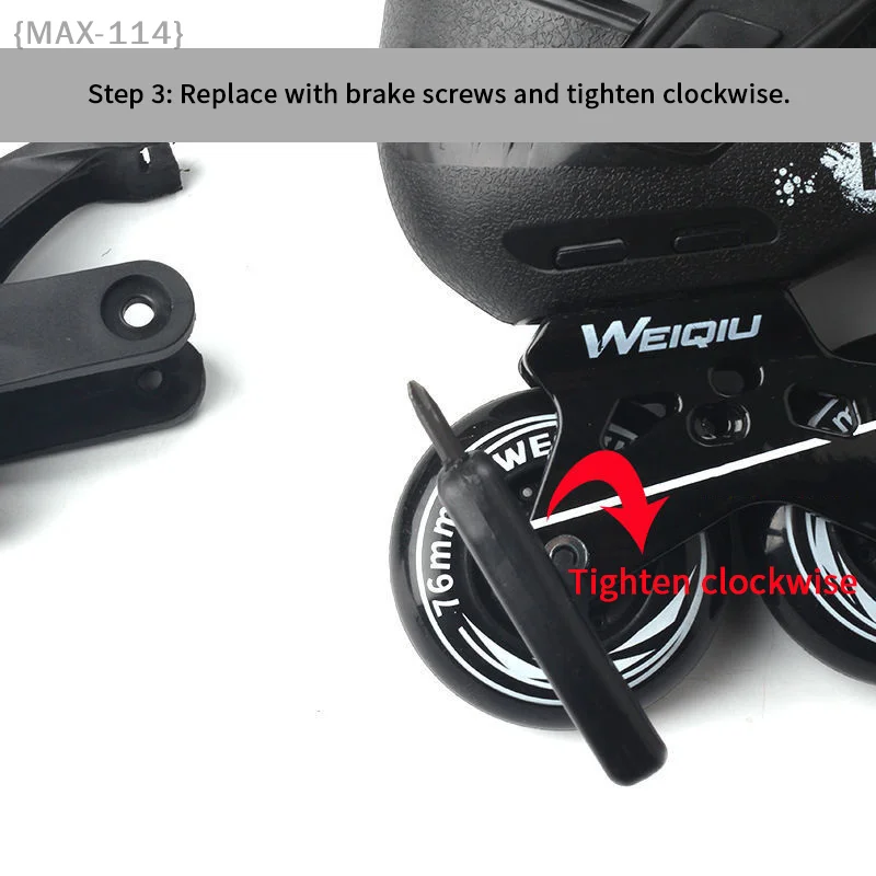 {MAX-114} bouchon de frein universel pour patins à roulettes, plaquettes de frein de remplacement pour patins à roues alignées pour enfants améliorant la sécurité