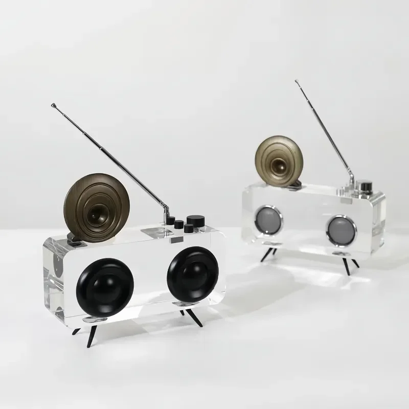 Modern Creative Crystal Handicraft Ornament for Living Room Coffee Table TV Cabinet Desktop Home Office Decoration Elegant