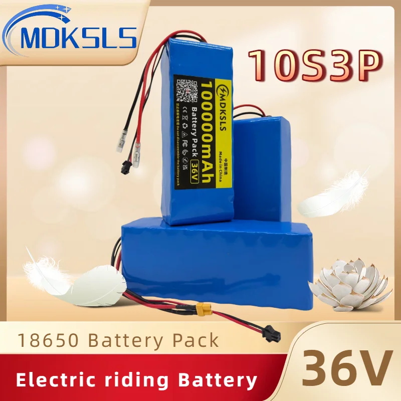 

10S3P 36V 100000mAh 100% Brand New Lithium-Ion Rechargeable Battery Suitable for Electric Products Such as Scooters Battery
