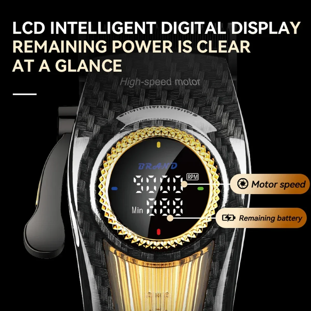 آلة قص الشعر Kemei مع محرك بدون فرش ، تعمل بالبطارية ، آلة تشذيب الشعر ، آلة قص الشعر التجارية مع قاعدة شحن ،