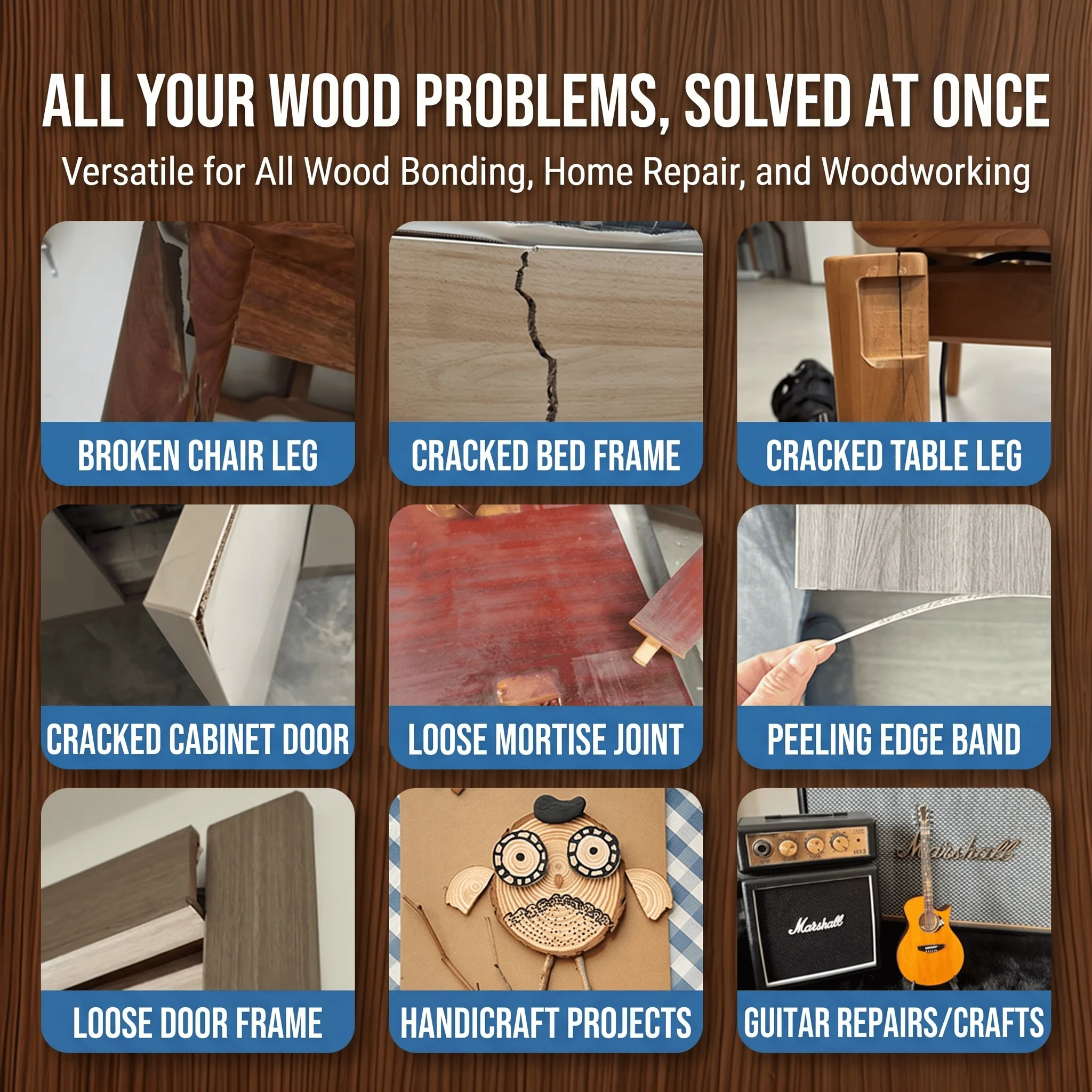 Premium Waterproof Wood Glue F - Woodworking Outdoor Furniture ulasan dan harga